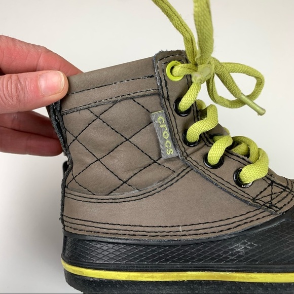 CROCS  Allcast Waterproof Kids Boots - Picture 7 of 9